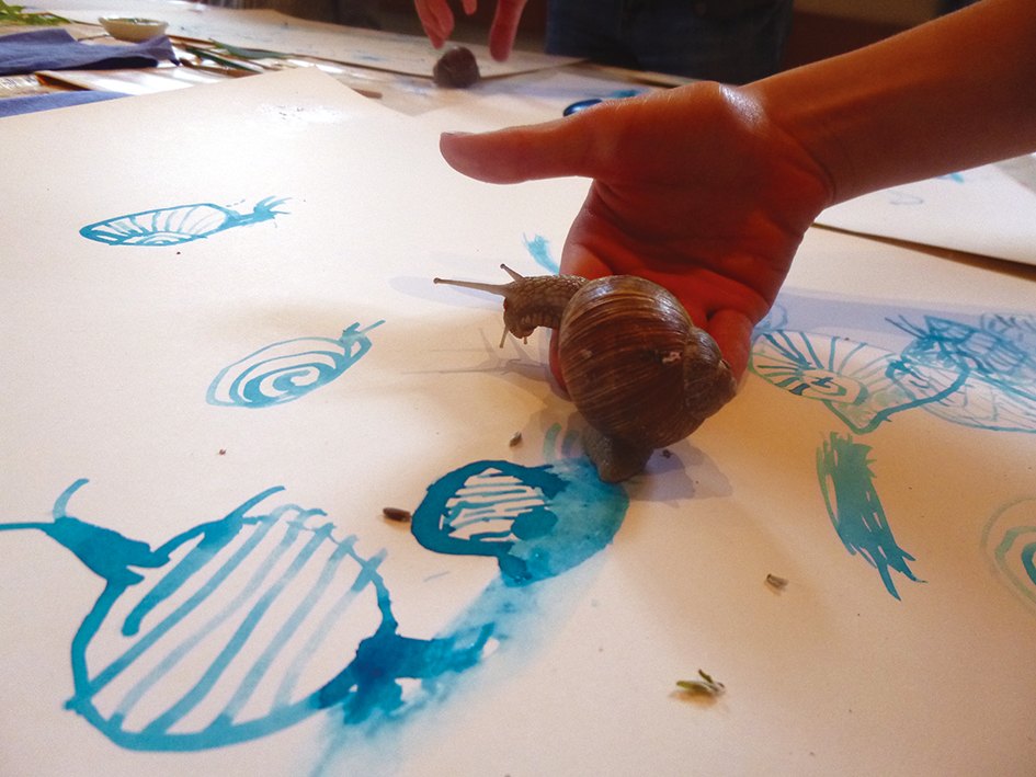 Abbildung 4: Beim Schnecken zeichnen