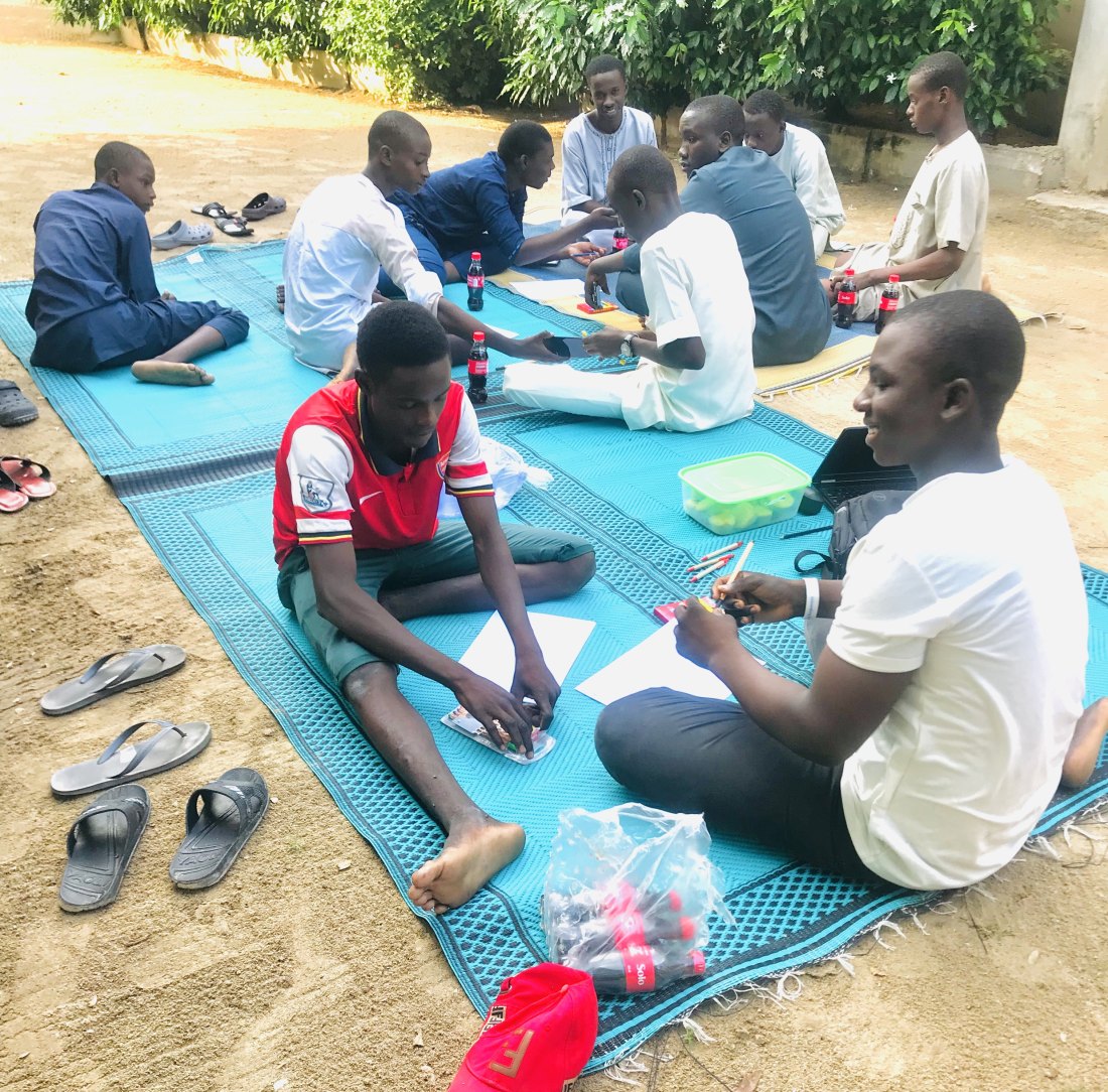 A Cross Section of the work space for the boys