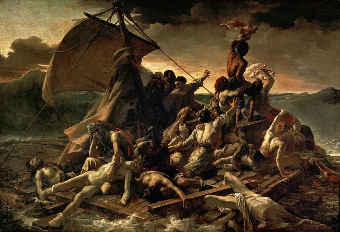 Gemälde von Gericault: Das Floß der Medusa
