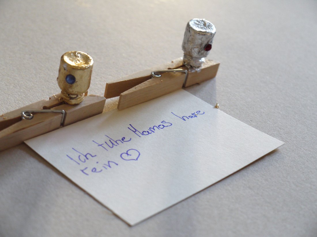 Abb.10: Beschriebene Zettel der Kinder 