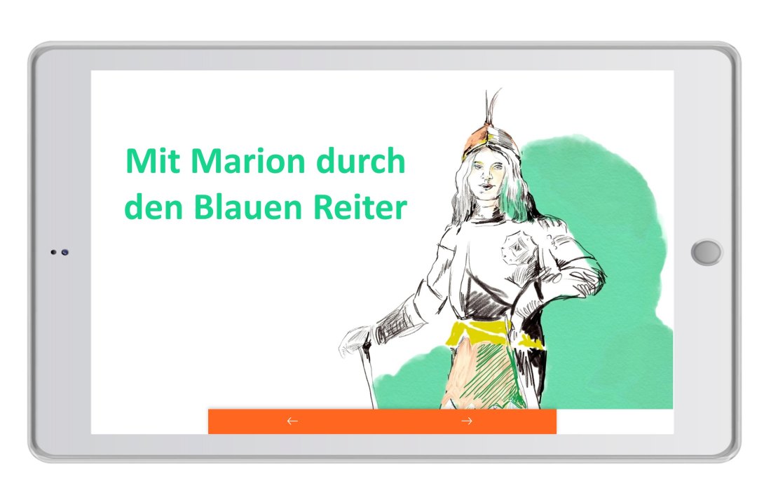 Screenshot der Startseite der APP