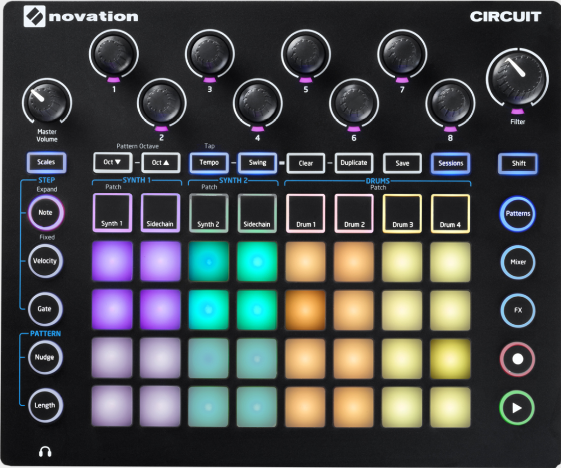 Abb. 1 Groovebox Novation Circuit