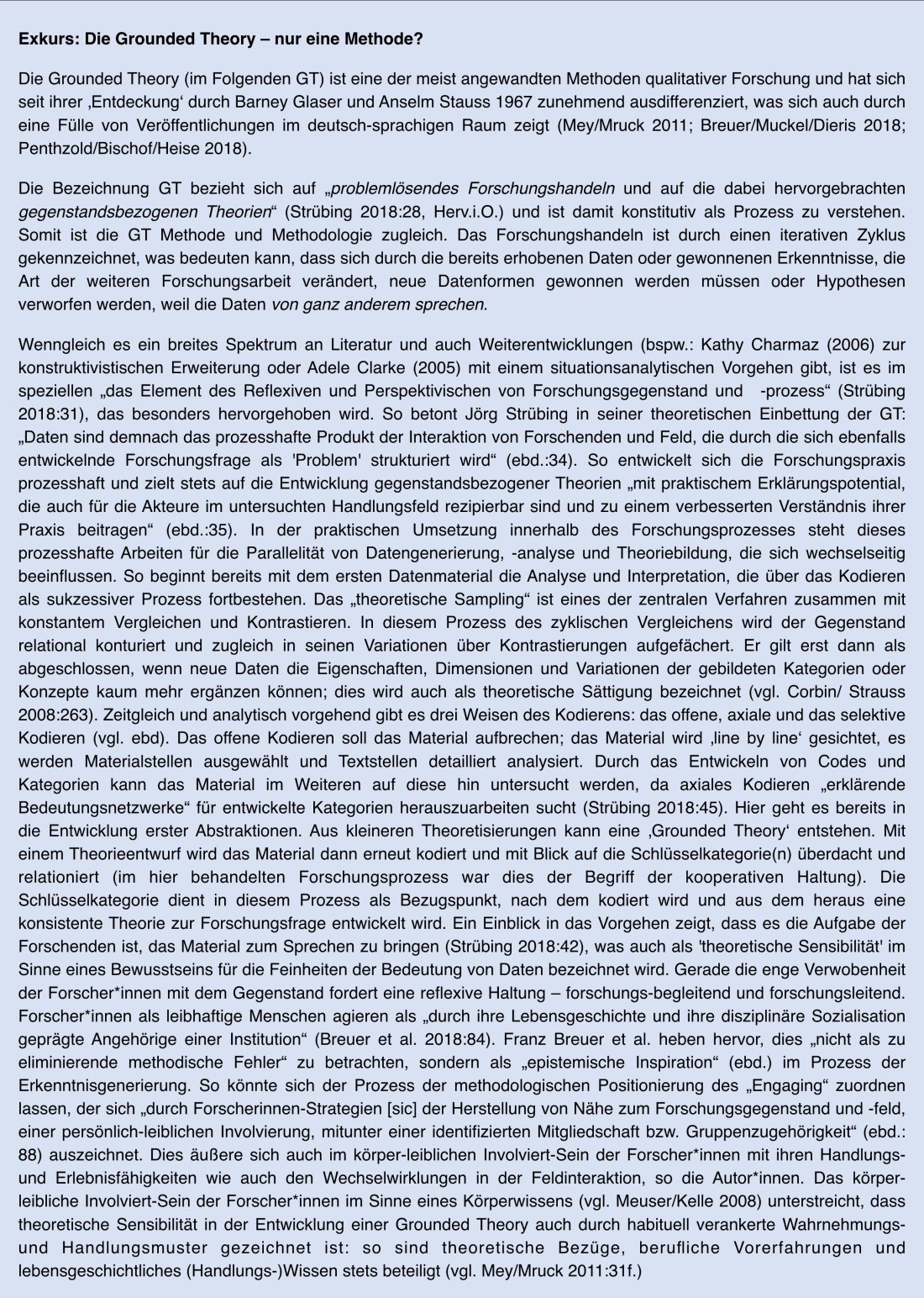 Exkurs Grounded Theory