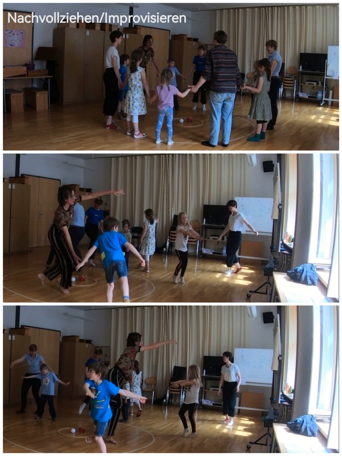 drei Bilder zum Thema "Nachvollziehen/Improvisieren"