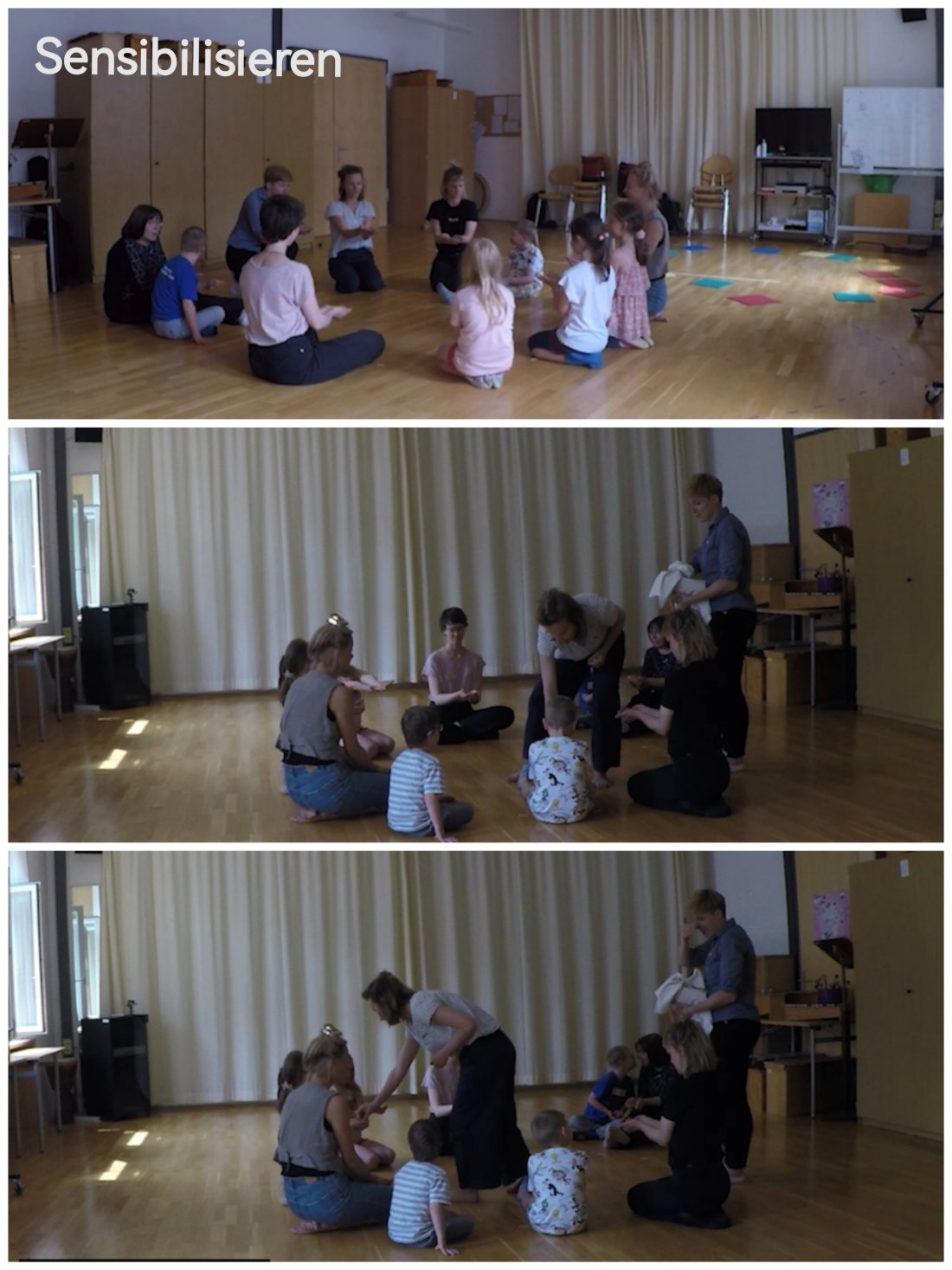 drei Bilder zum Thema "Sensibilisieren"