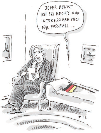 Cartoon "Fahne" von Til Mette