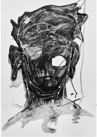 A. A. Koua (2019): L ́africain d ́aujourd ́hui. Quelle: Loui Simone Guirandou Gallery