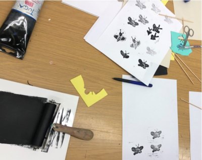 Abb. 5: Bienen und Schmetterlingen