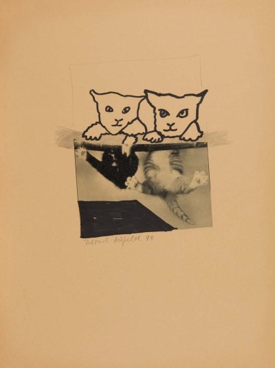 Bild 3: Bernd Ackfeld: Zwei Katzen. 1978 © Foto Rheinisches Bildarchiv Köln, Wolfgang Meier