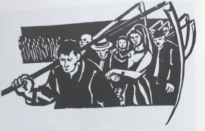 Abb. 2: Zirkel für Malerei und Grafik des VEB Wohnungsbaukombinates Neubrandenburg: Aus dem Zyklus 100 Jahre Mecklenburg 1966/67