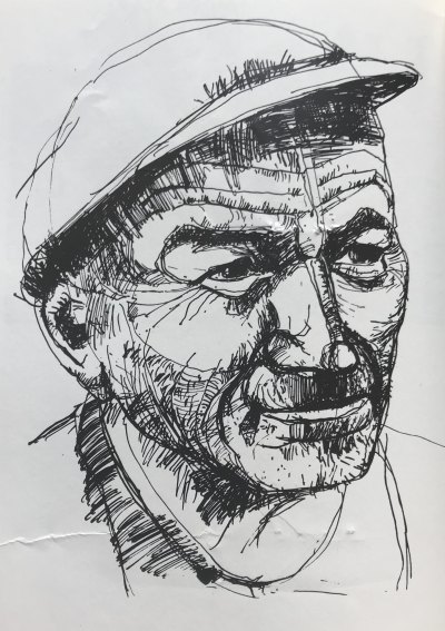 Abb. 3: Rudolf Kail: Mauererportrait" 1966